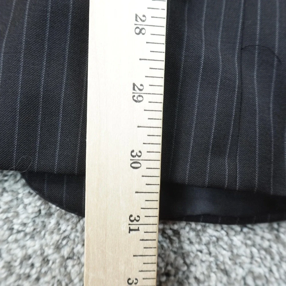 Ralph Lauren Blazer Mens 40R Black Pinstripe Wool Sport Coat Suit Jacket Canada